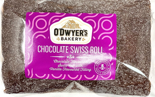 O'Dwyer's Bakery Chocolate Swiss Roll.