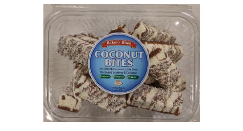 Front of pack of Coconut Bites