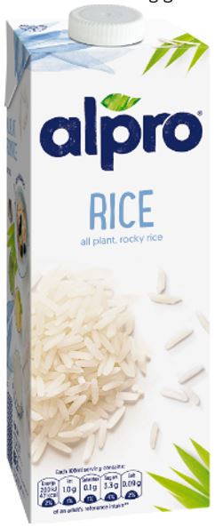 A carton of Alpro Rice
