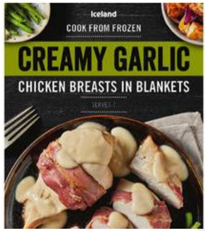 Iceland creamy garlic breasts in blankets