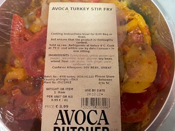 Avoca turkey stir fry