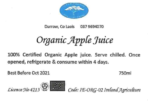 Apple Juice Label
