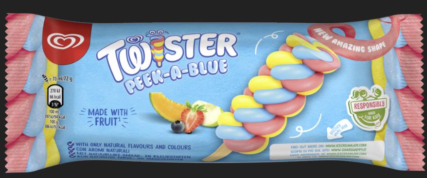 Twister peek a blue single