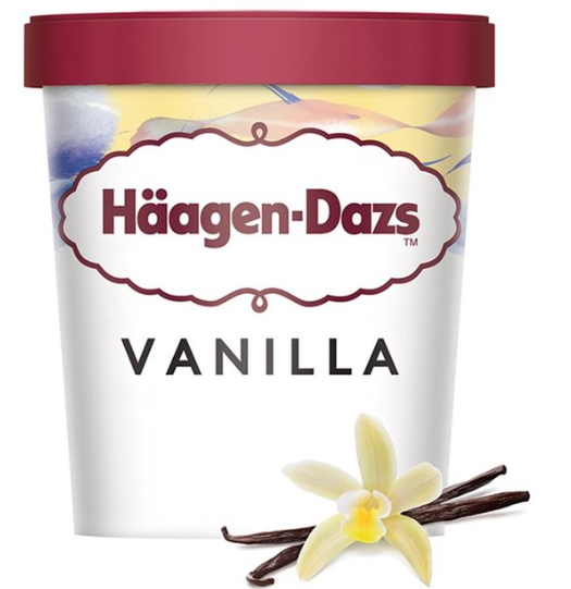 Häagen-Dazs Vanilla ice cream tub