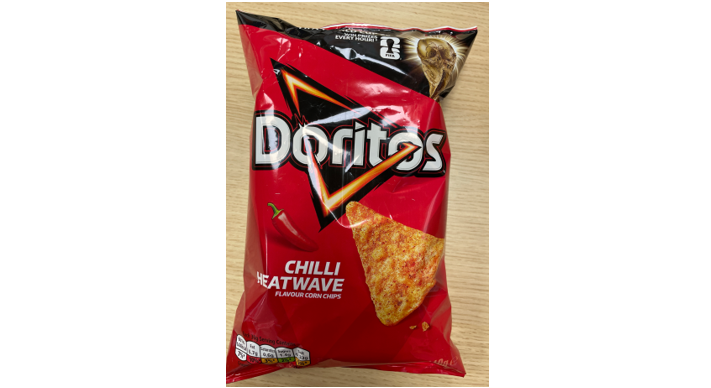 A bag of Doritos Chill Heatwave Flavour Corn Chips