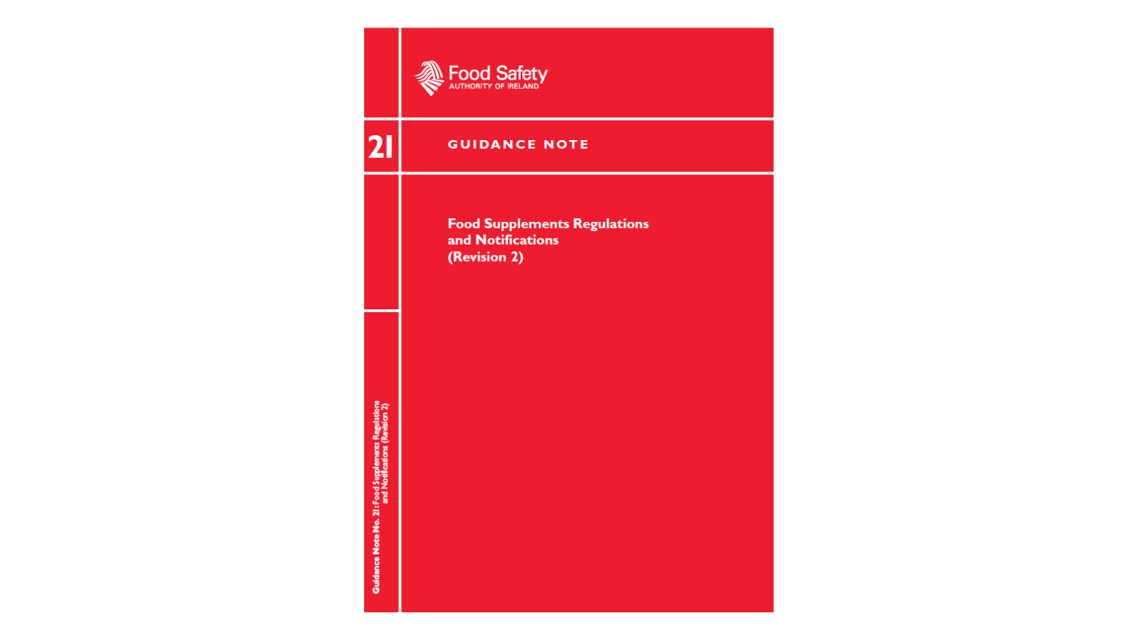 The cover of Guidance Note 21