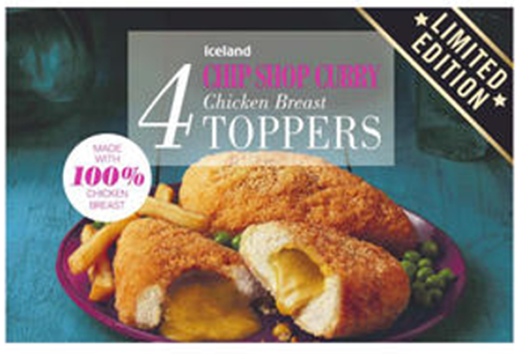 Iceland Chip Shop Curry 4 Chicken Breast Toppers