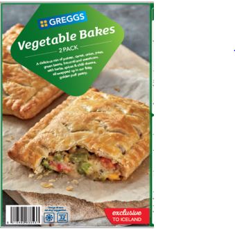 Greggs Vegetable Bakes