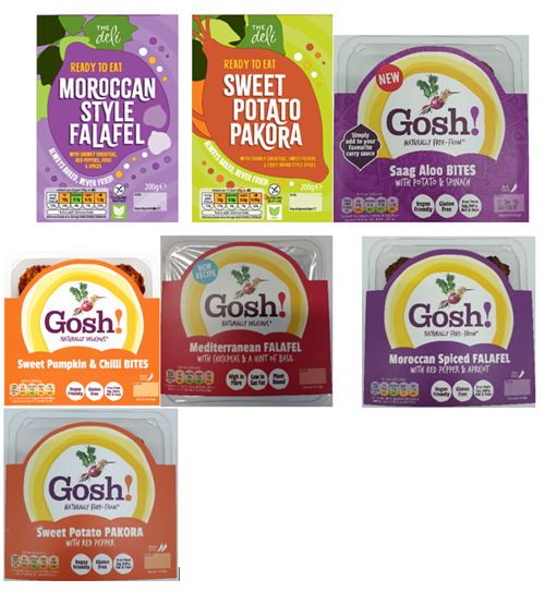 Various Gosh and the Deli products