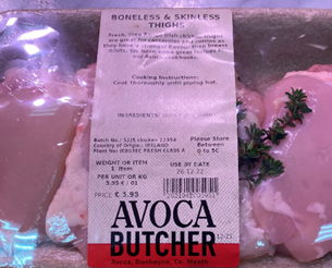 Avoca boneless chicken thighs