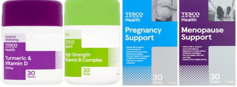 Tesco Own Brand Food Supplements 3