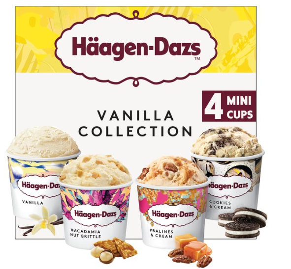 Häagen-Dazs Vanilla Collection ice cream
