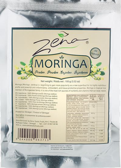 Recall of Zena Moringa Powder Due to the Presence of Salmonella 