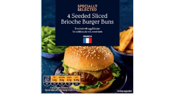 Image of Aldi Specially Selected Sliced Brioche Burger Buns