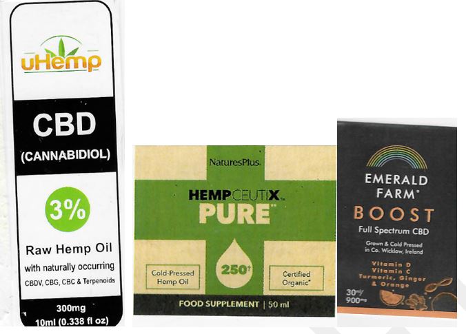 CBD and hemp labels