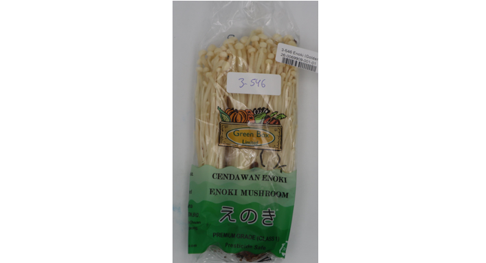 A packet of Enoki Mushroom