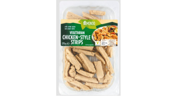 Packet of Vemondo Chicken-Style Strips