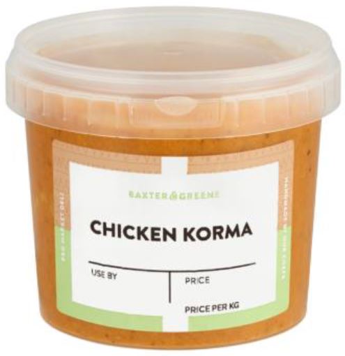Baxter and Greene Chicken Korma tub
