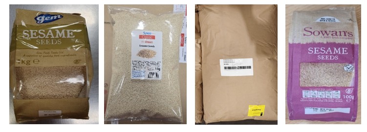 爱尔兰官方召回源每日巡检：Recall of specific batches of Gem Pack Sesame Seeds 产品